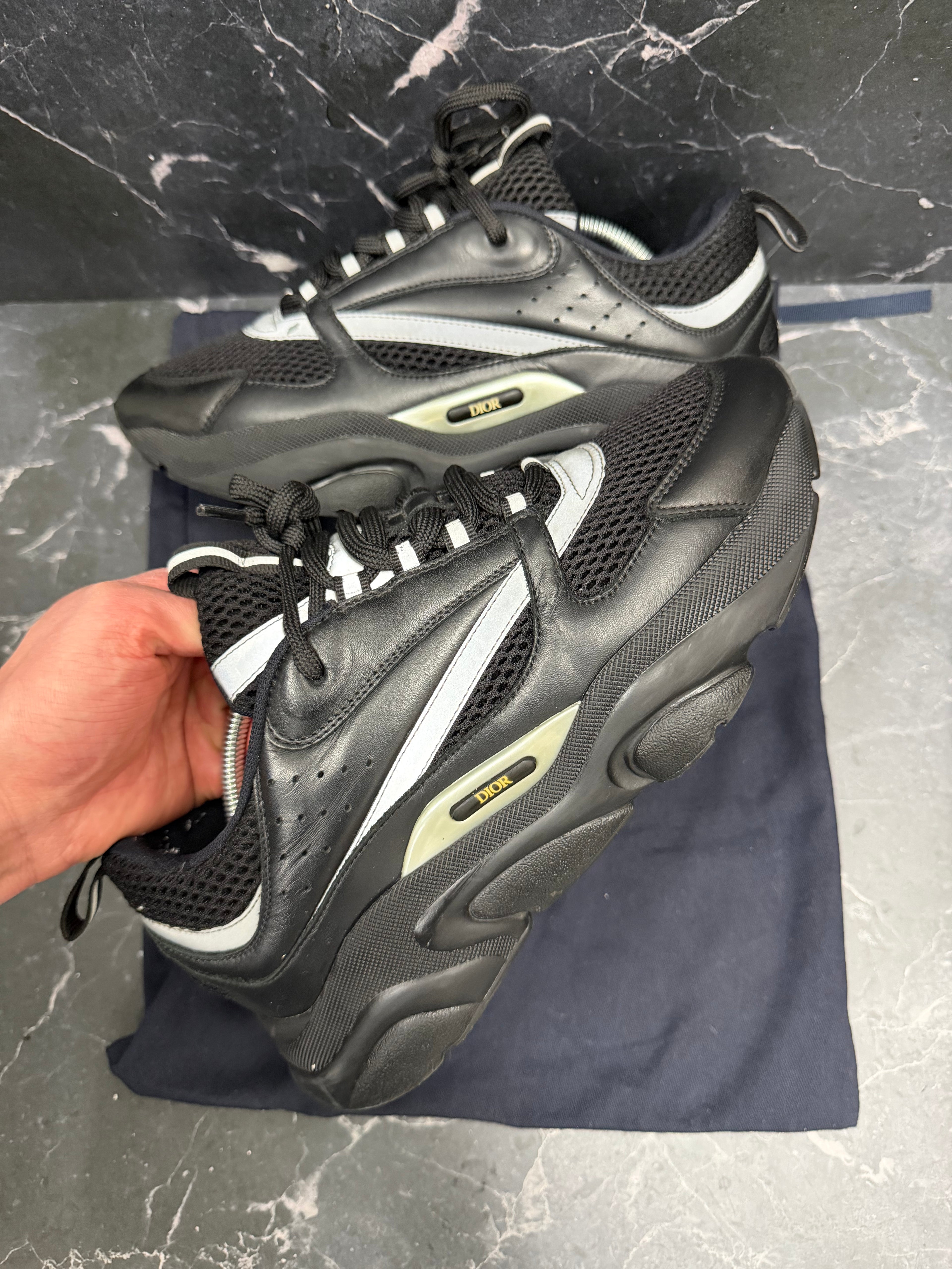 Dior B22 Sneakers – Black | EU 41 | Original Dust Bag Included | Minor Defects (See Pictures)
