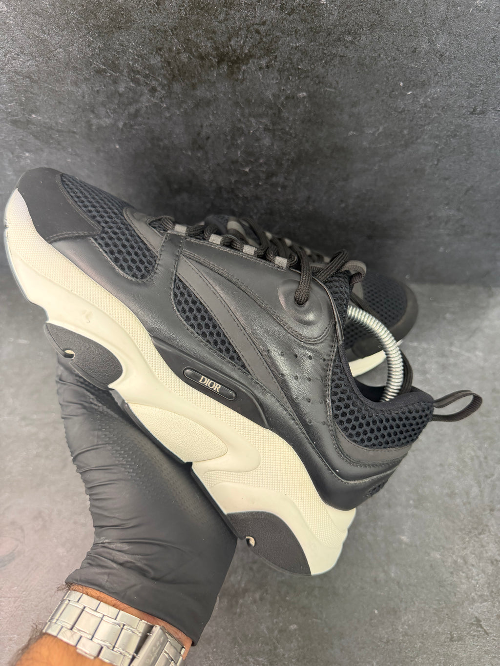 Authentic Dior B22 Black & White Trainers – EU 41.5