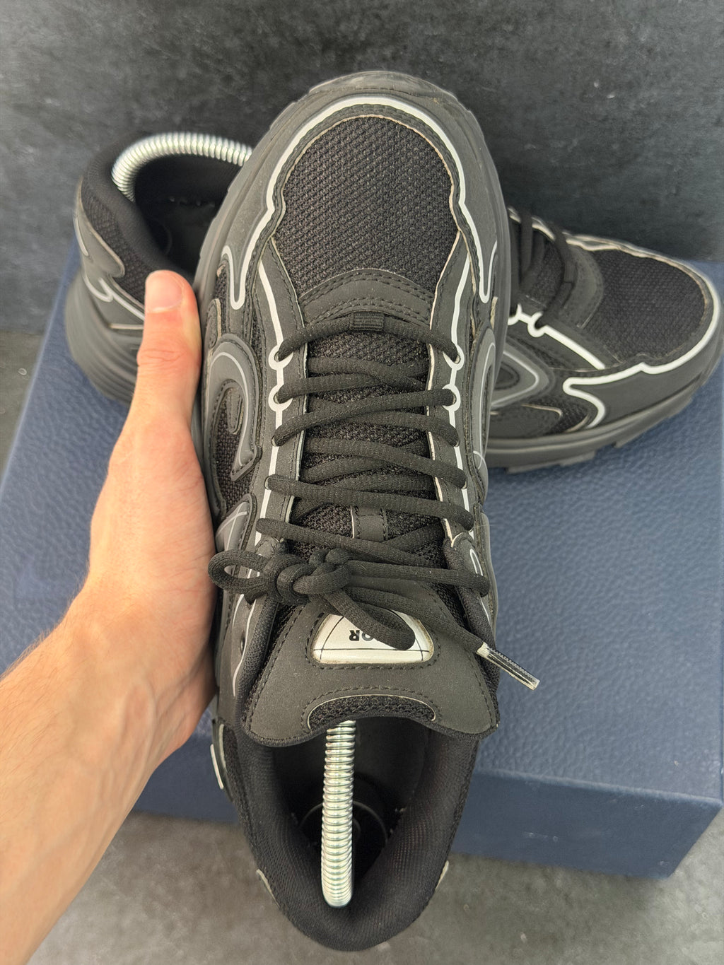 Authentic Dior B30 Black Trainers – EU 40