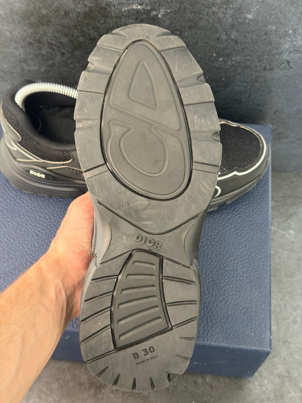 Authentic Dior B30 Black Trainers – EU 40