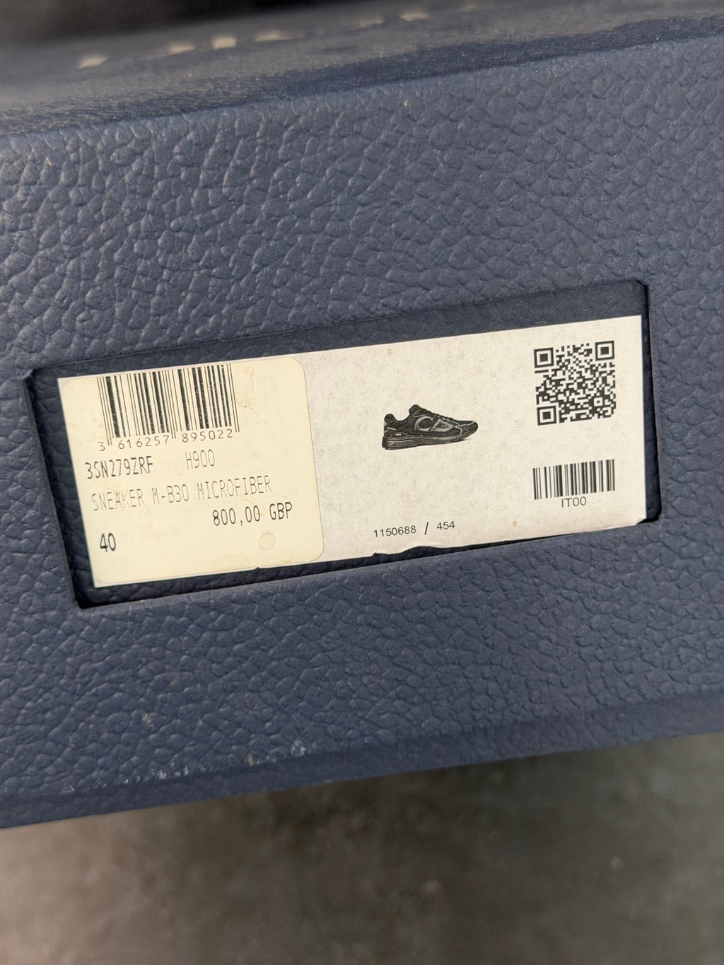 Authentic Dior B30 Black Trainers – EU 40