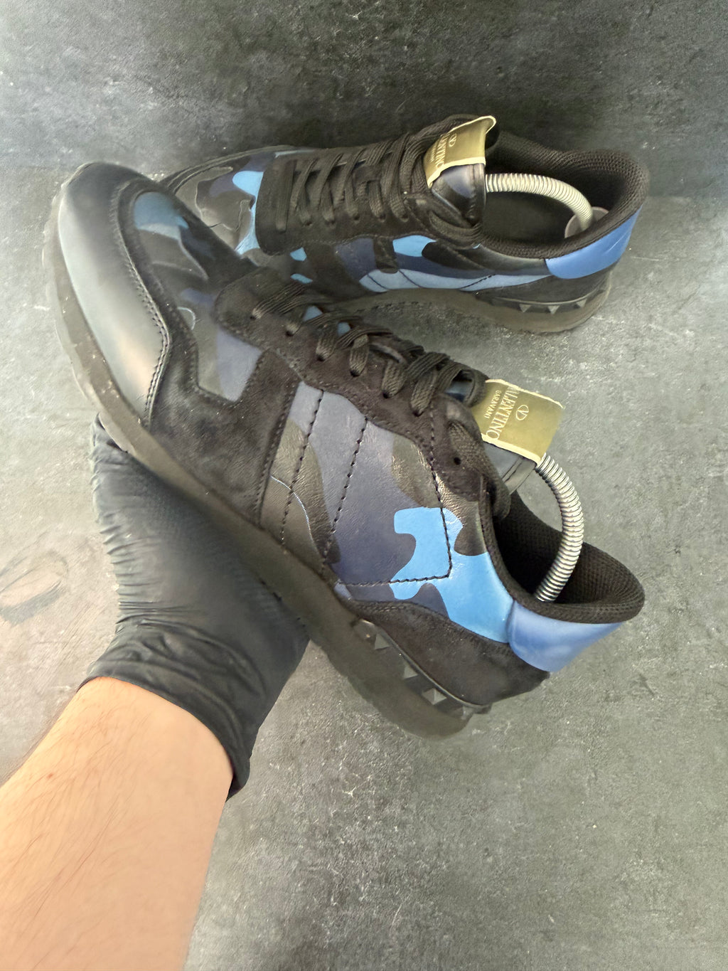 Authentic Valentino Rockrunner Black/Blue – EU 43