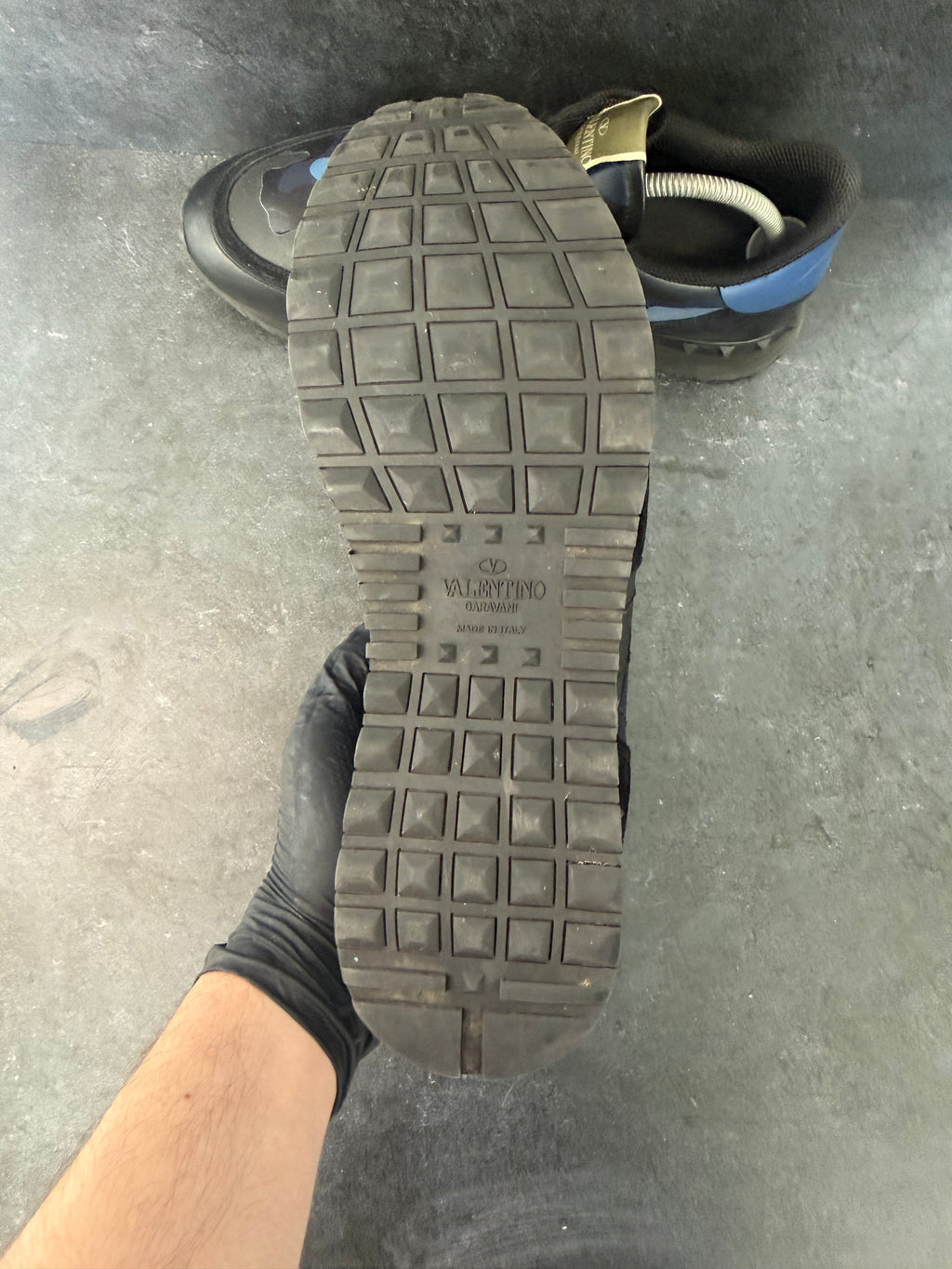 Authentic Valentino Rockrunner Black/Blue – EU 43